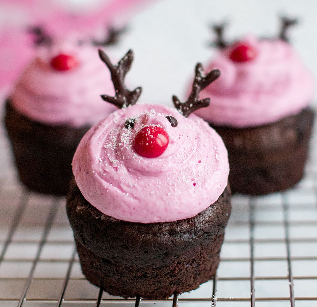 christmas reindeer cupcakes