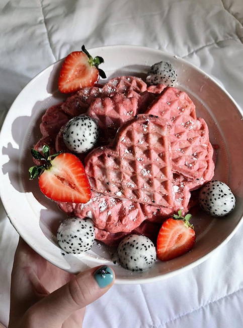 Pink Waffle Recipe