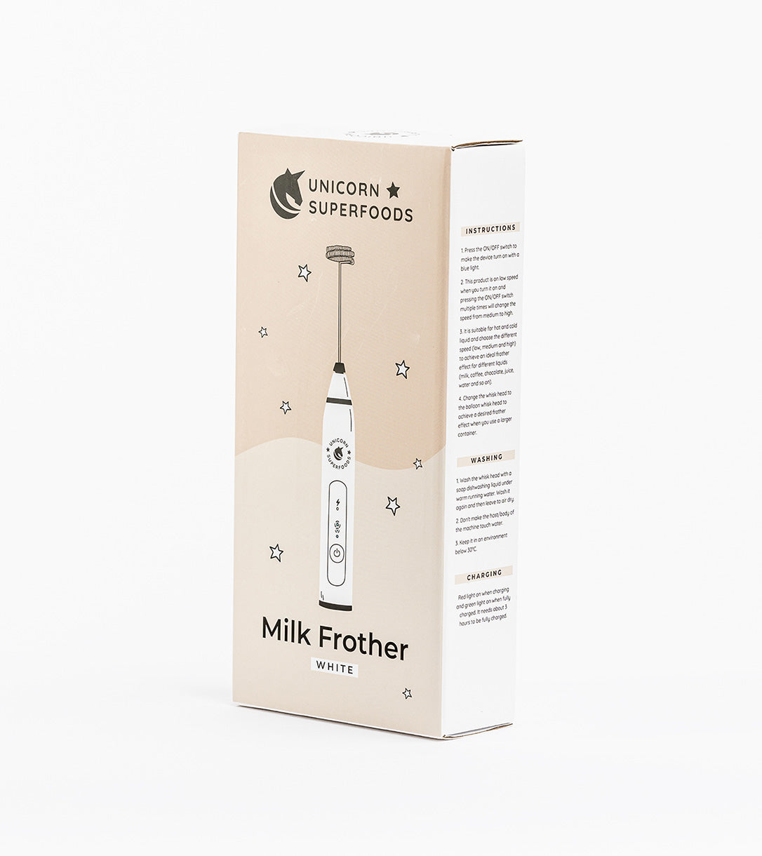 unicorn superfoods handheld milk frother