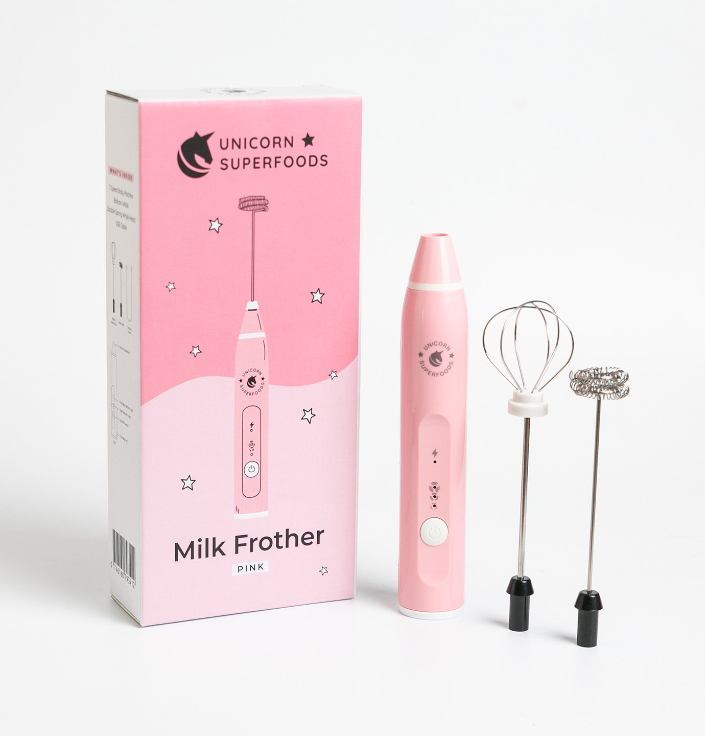 Handheld Milk Frother - Pink