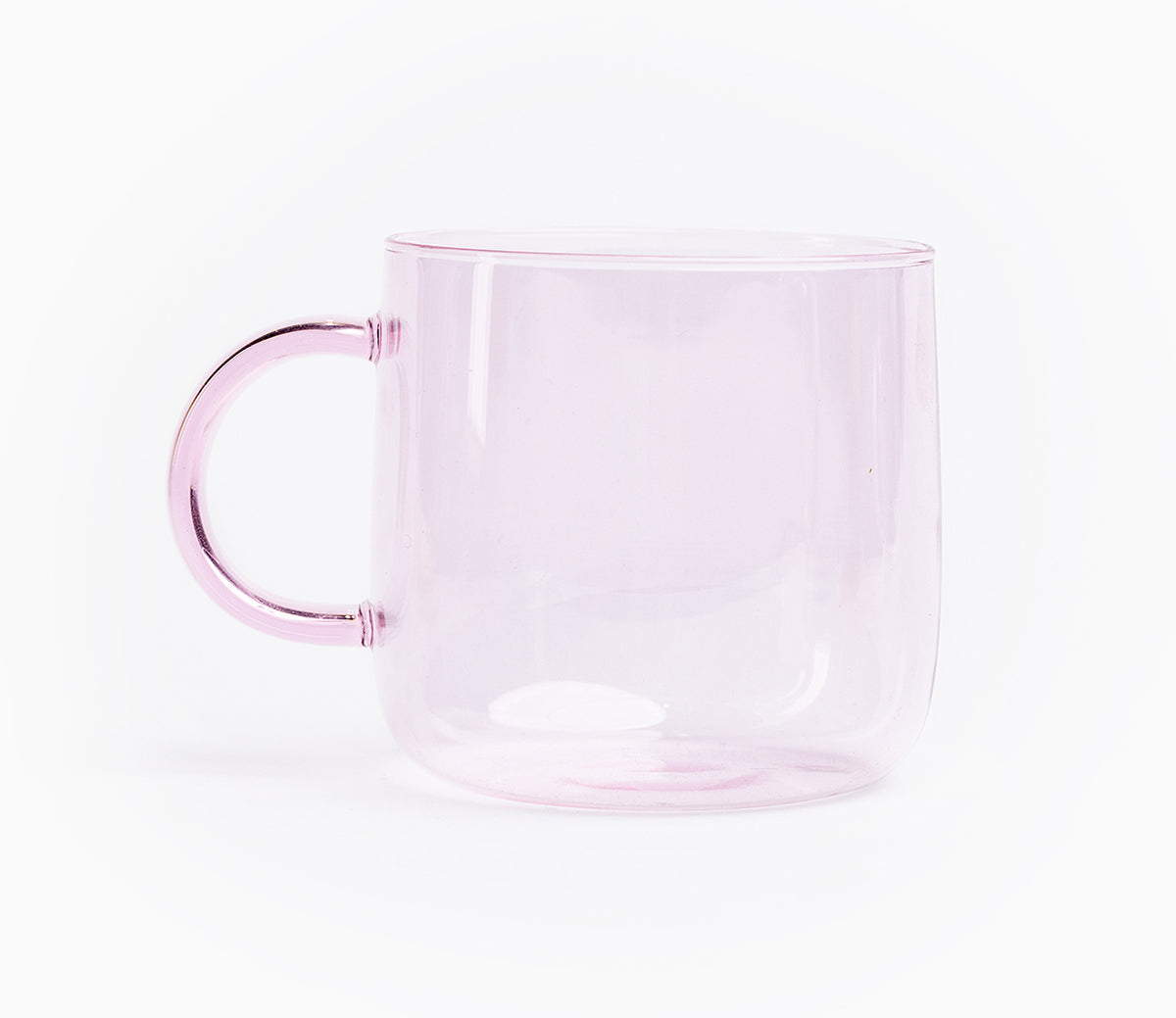 pink Borosilicate Glass Mug