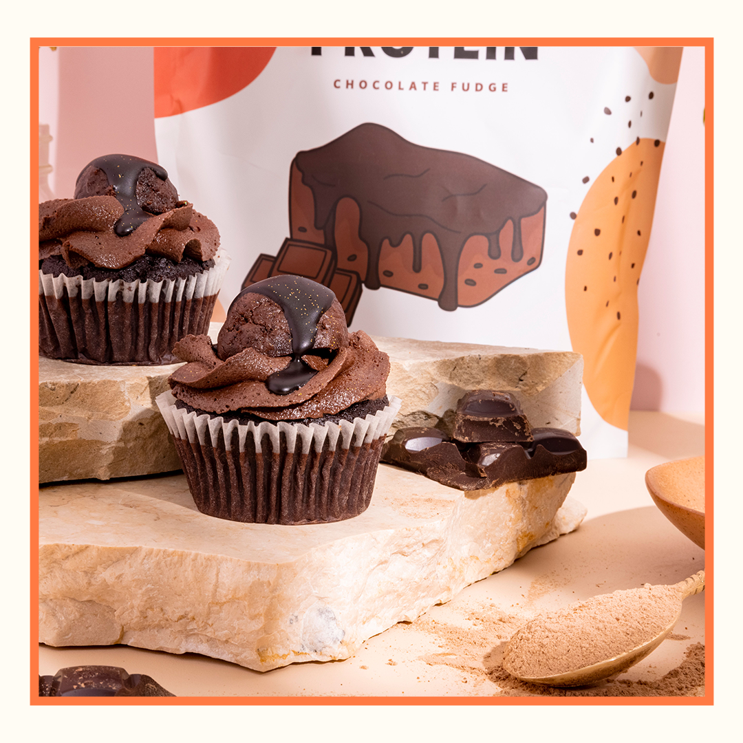 CHOCOLATE PROTEIN CUPCAKE
