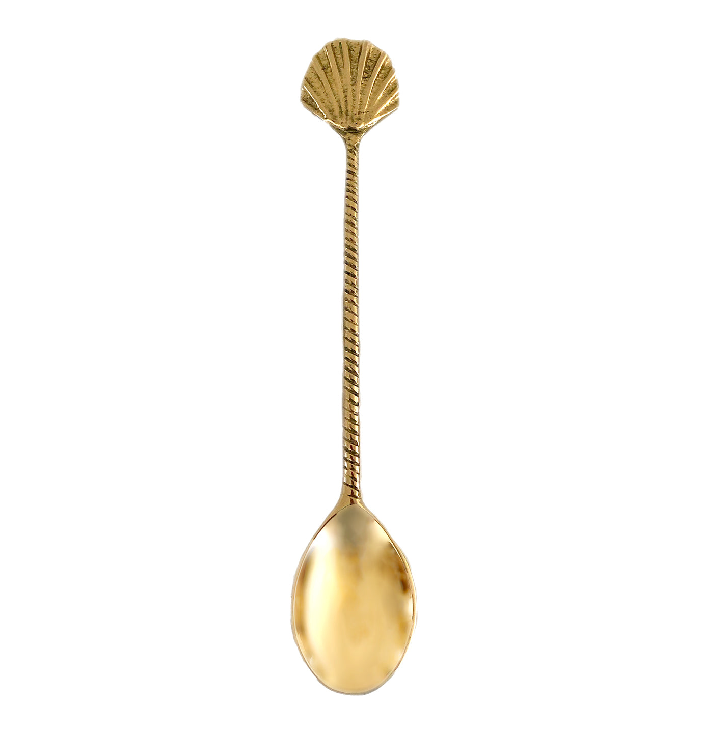 Gold Brass Shell Spoon